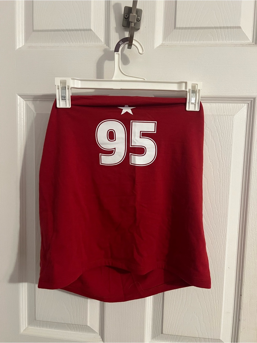 Red Tube Top with '95' Graphic